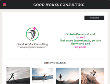 Tablet Screenshot of creategoodworks.com